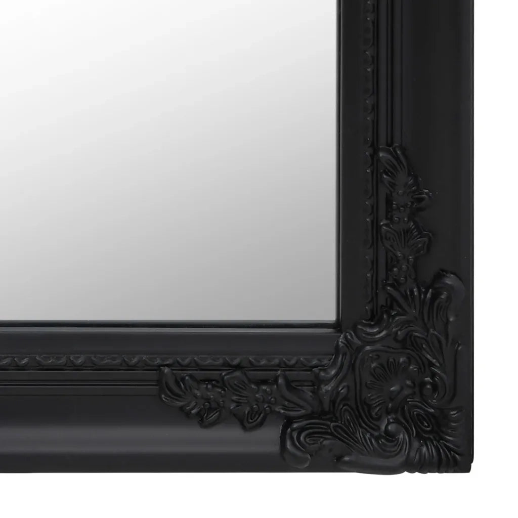 Specchio Autoportante Nero 50x200 cm
