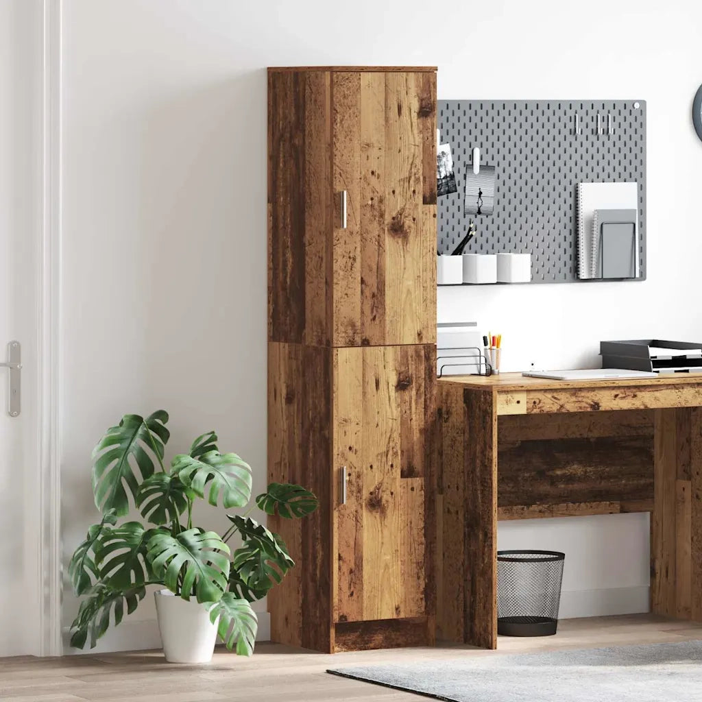 Credenza-Buffet-Armadio da cucina Legno vecchio 35 x 39 x 168 cm