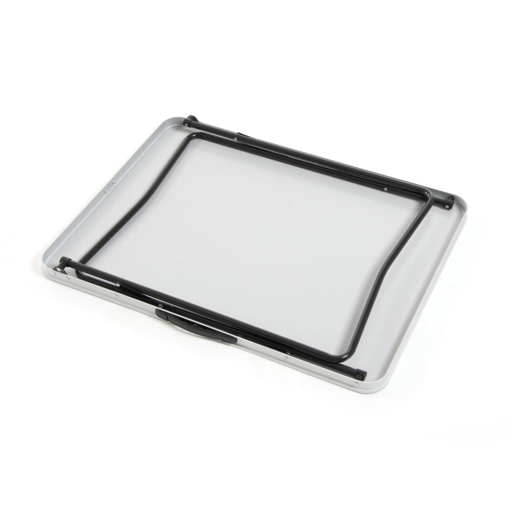 Tavolo Pieghevole da Giardino 80x60x69 cm in Acciaio Tramper 80 Grigio Chiaro