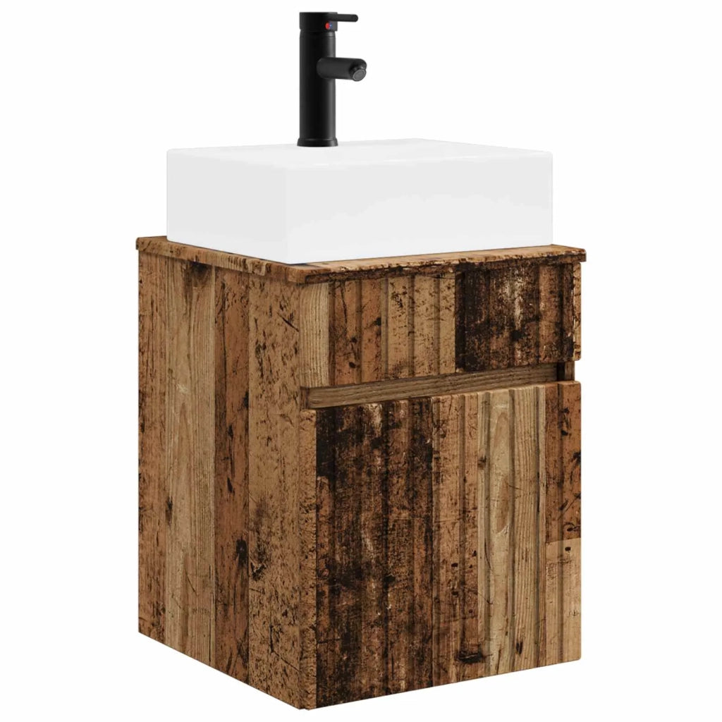 Mobile Lavabo da Parete Legno antico 39 x 41 x 62,5 cm 890580