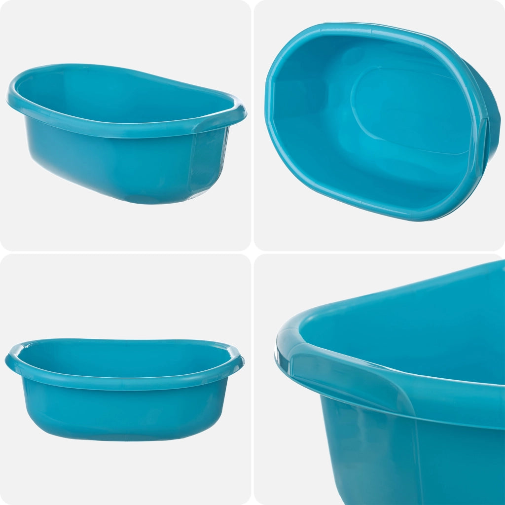 Bacinella in plastica KADAX da 20 litri, ovale, con maniglie