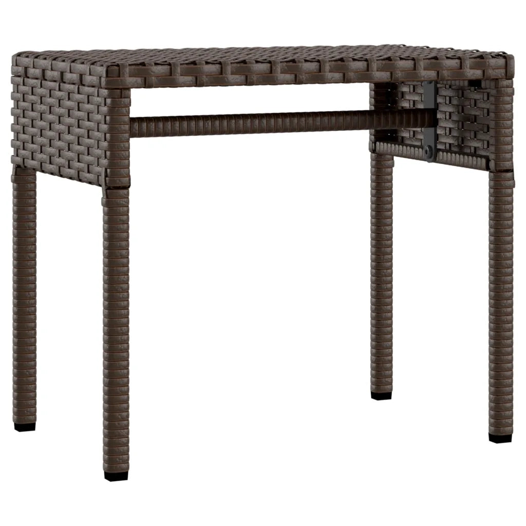 Lettini Prendisole 2 pz | Sdraio da giardino | Lettino da sole con Baldacchino e Tavolino Polyrattan