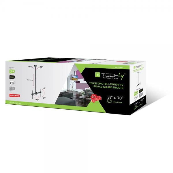 Supporto Telescopico Lungo a Soffitto per TV LED LCD 37-70''