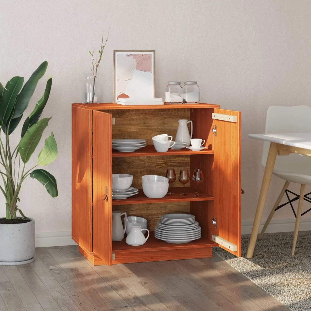 Credenza Marrone Cera 65,5 x 40 x 75 cm Legno di pino massiccio