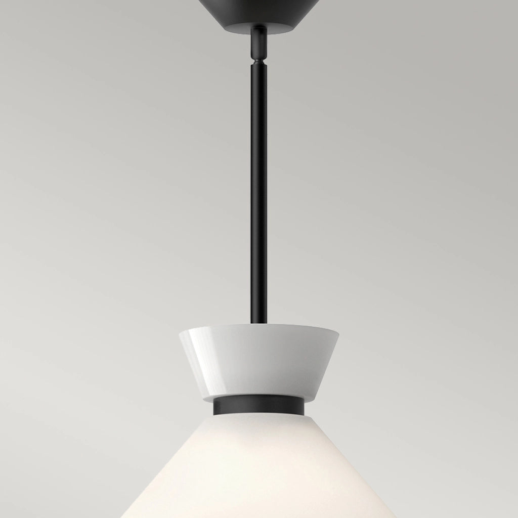 Lampada sospesa Halston Alora Mood nero/bianco E27
