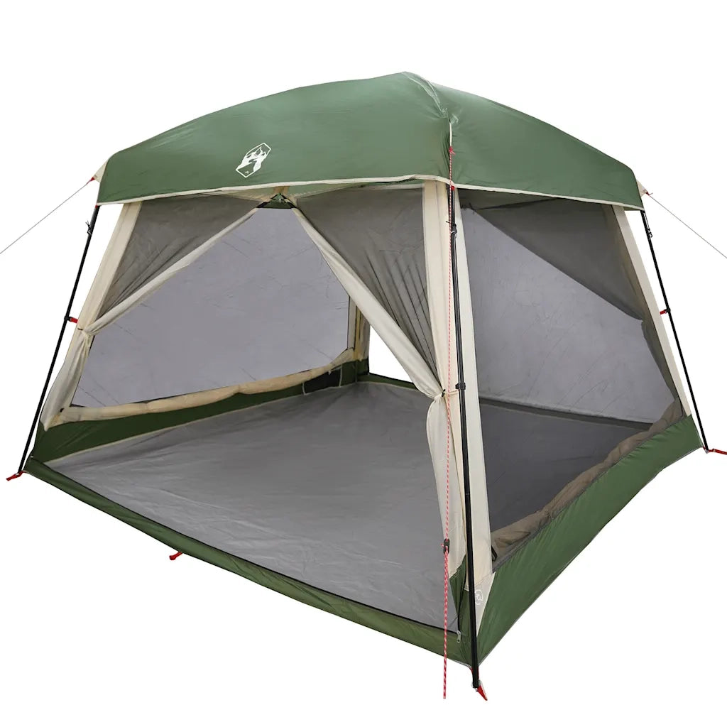 Tenda Familiare Cabina per 6 Persone-Tenda da campeggio Verde Impermeabile 300303