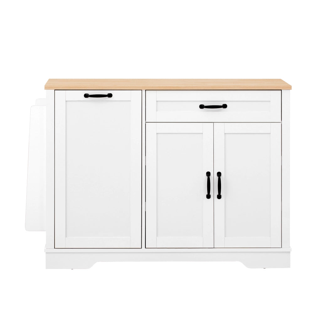Credenza Moderna 3 Ante e Cassetto con Ripiani ¨C Xylo ¨C Bianco