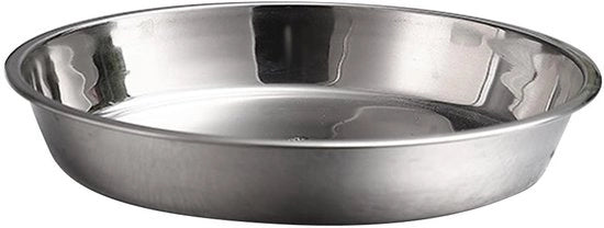 Tavolo rotondo in acciaio inossidabile 27,5 cm - Tavolo da servizio per dolci, frutta e cibo, servizio robusto per interni ed esterni, resistente al lavastoviglie