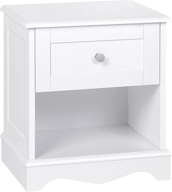 Nachtkastino Stiloso - 1 Cassetto - Bianco - 38,5x 43,5x 29,5 (BxHxD)