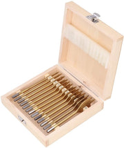 Set di punte a viti a spalla per legno - 13 pezzi - Houtbewerking - Acciaio al carbonio - Set di punte a viti a spalla piatta - Ideale per lavori di carpenteria - 1/4 in Hex - 13 pezzi