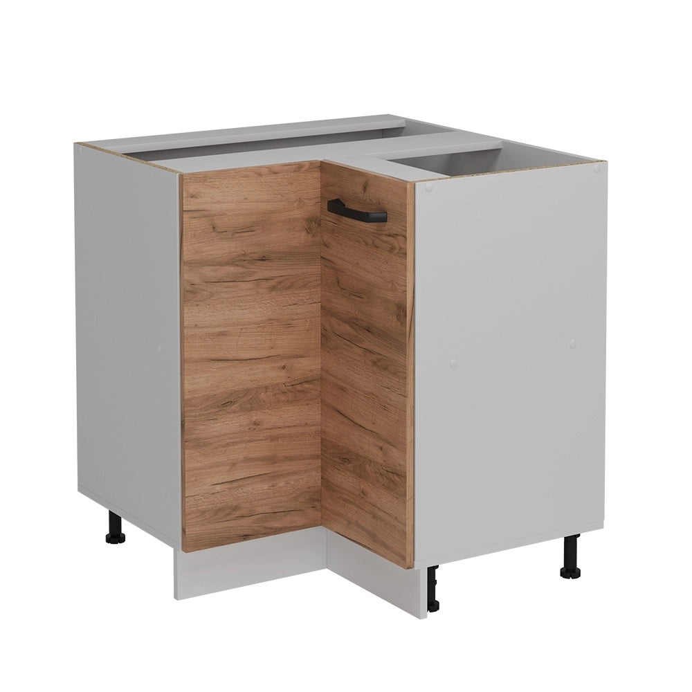 Mobile ad angolo cucina R-Line Rovere dorato/Bianco 75.6 cm senza piano di lavoro Vicco