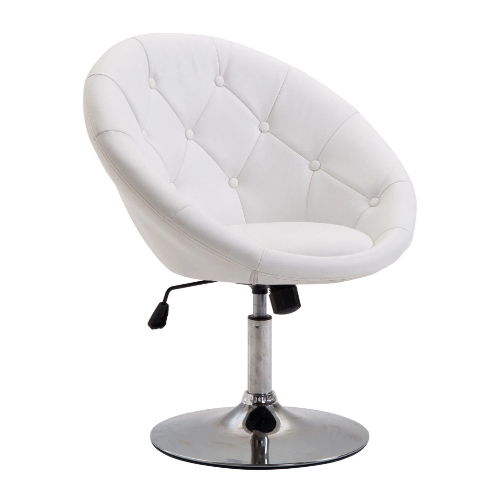 Poltrona Relax ¨C Xylo ¨C Similpelle Bianca con Base in Metallo