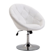 Poltrona Relax ¨C Xylo ¨C Similpelle Bianca con Base in Metallo