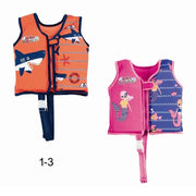 Trade Shop - Giubbotto Salvagente Trainer Per Bambini Gilet Stampe Assortite Gonfiabile 32176 -