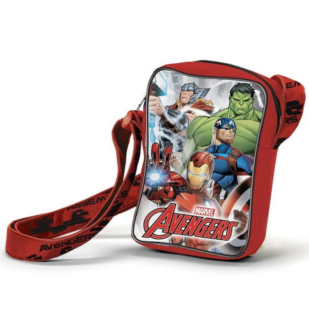 Trade Shop - Borsa Tracollina Borsetta Con Tracolla Regolabile Bambino Pvc Avengers -