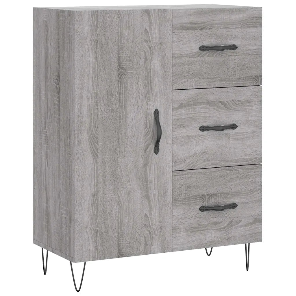 Credenza Grigio Sonoma 69,5x34x90 cm in Legno Multistratocod mxl 128627