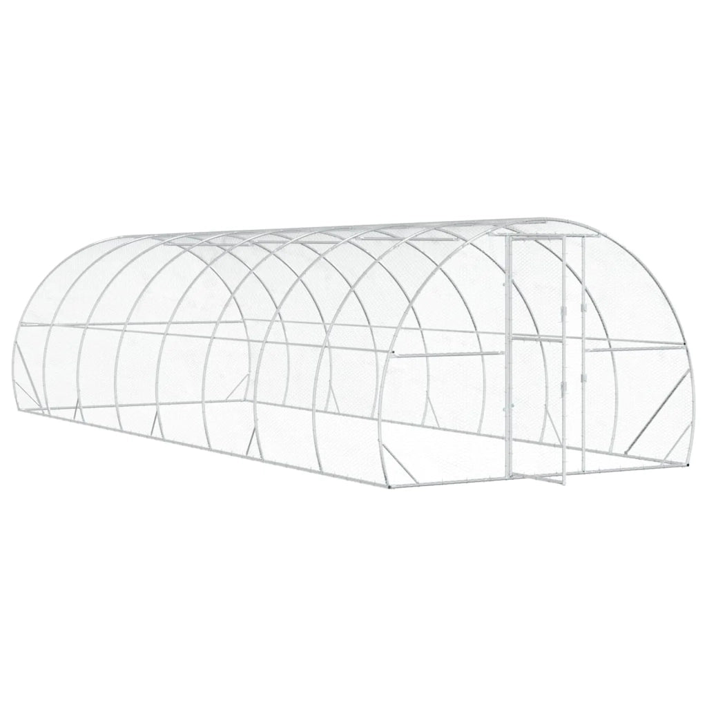 Pollaio Argento 800 x 300 x 200 cm Acciaio zincato 3434693