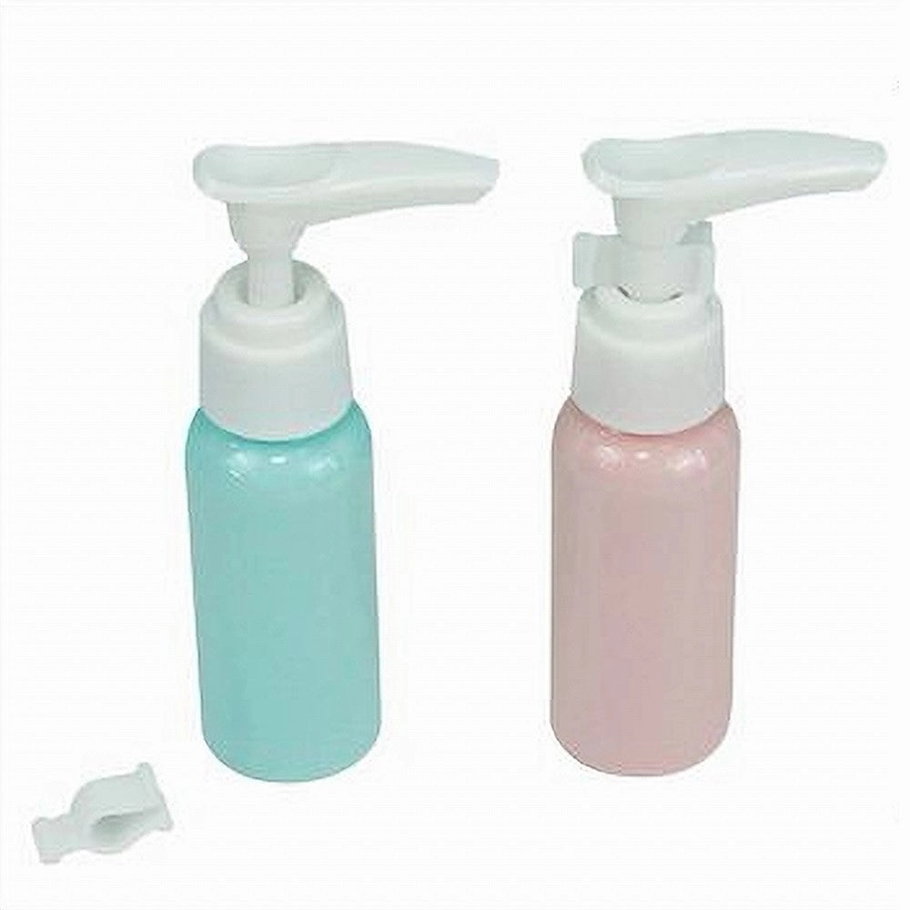 Trade Shop - Set 4pz Bottiglia Da Viaggio Flacone Vuoto 100ml Con Erogatore Per Lozione 79378 -