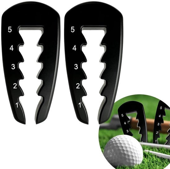 Strumento per regolare la altezza delle tee da golf - 2 pezzi - regolazione di altezza - accessori da golf - plastica - leggero e duraturo - accessori da golf