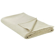 Copriletto decorativo in cotone beige 150 x 200 cm biancheria da letto design classico camera da letto
