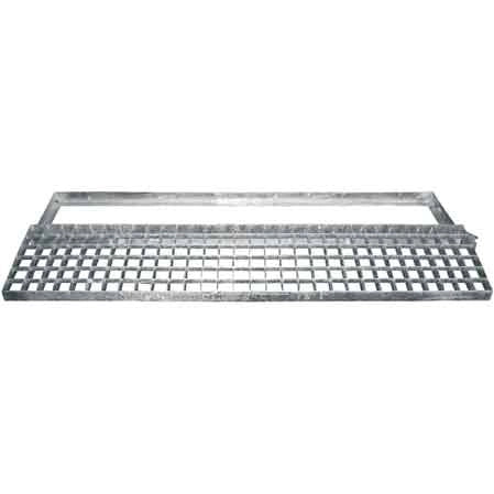 GRIGLIA CON TELAIO RETTANGOLARE 100x15 cm - Carrabile