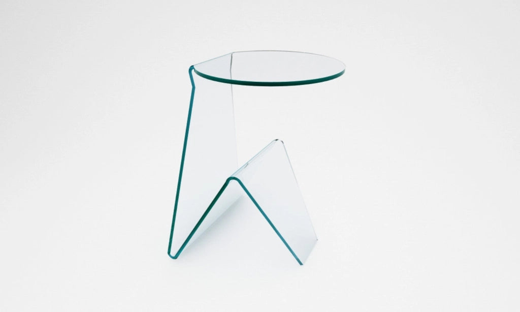 Tavolino Rettangolare in Vetro 45x40x55cm TFT Glass Trasparente