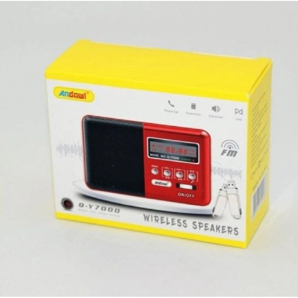 Trade Shop - Speaker Wireless Bluetooth Ricaricabile Altoparlante Radio Fm Portatile Q-y7000 -