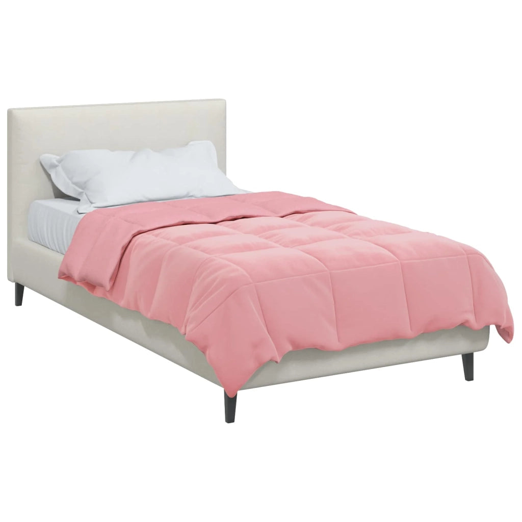 Piumone | Duvet Completo Annuale Rosa 140 x 220 cm Microfibra