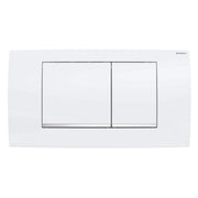PLACCA 2 TASTI MODELLO TWINLINE 30 BIANCO/CROMATO/BIANCO   GEBERIT