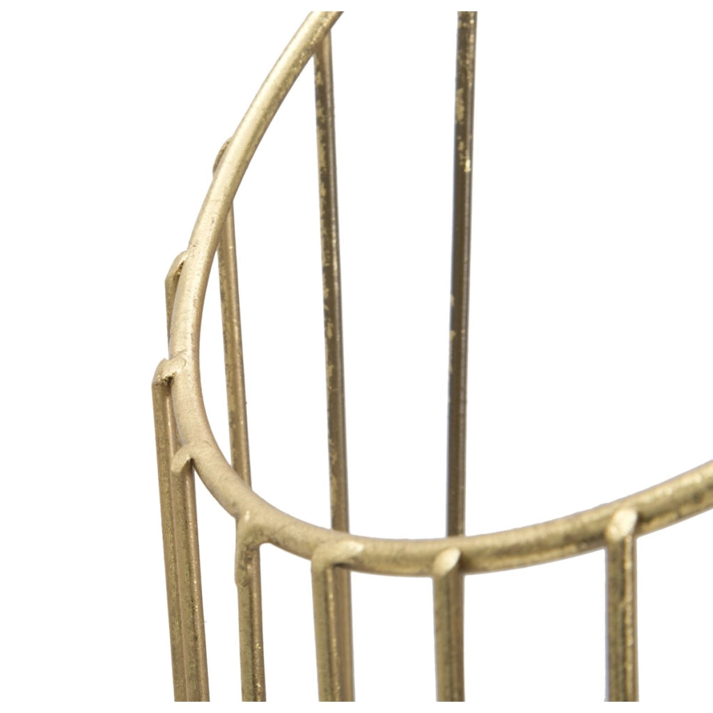 Porta Ombrelli VKH329, Oro, Metallo, 25,5x18,5x60 cm