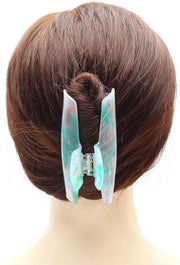 Clip per capelli elegante per donne | Spilla per capelli stilezza (12 cm, Verde)