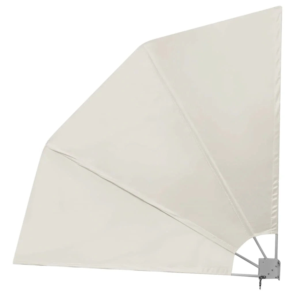 Tenda da sole laterale retrattile/schermo privacy per patio giardino terrazza balcone 210 x 210 cm crema 02_0007057