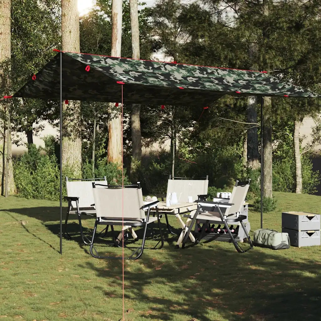 Telone da Campeggio Mimetica 406x306 cm Impermeabile 4009599