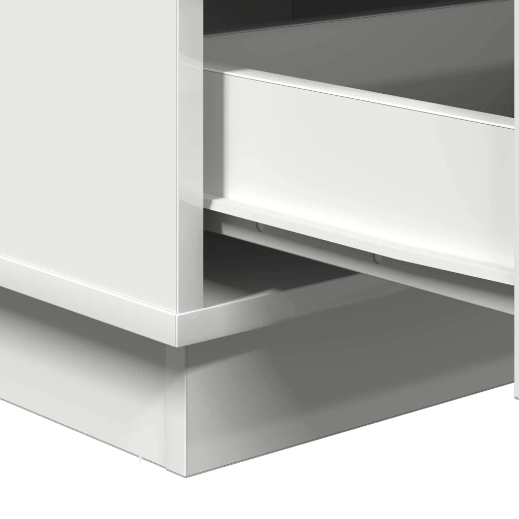Comodino | Armadio da Notte | Mobiletto da notte Bianco 39 x 34,5 x 65 cm Legno multistrato