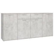 Credenza | Madia | Buffet da pranzo | Armadio da pranzo Grigio Cemento 160x36x75 cm in Legno Multistrato