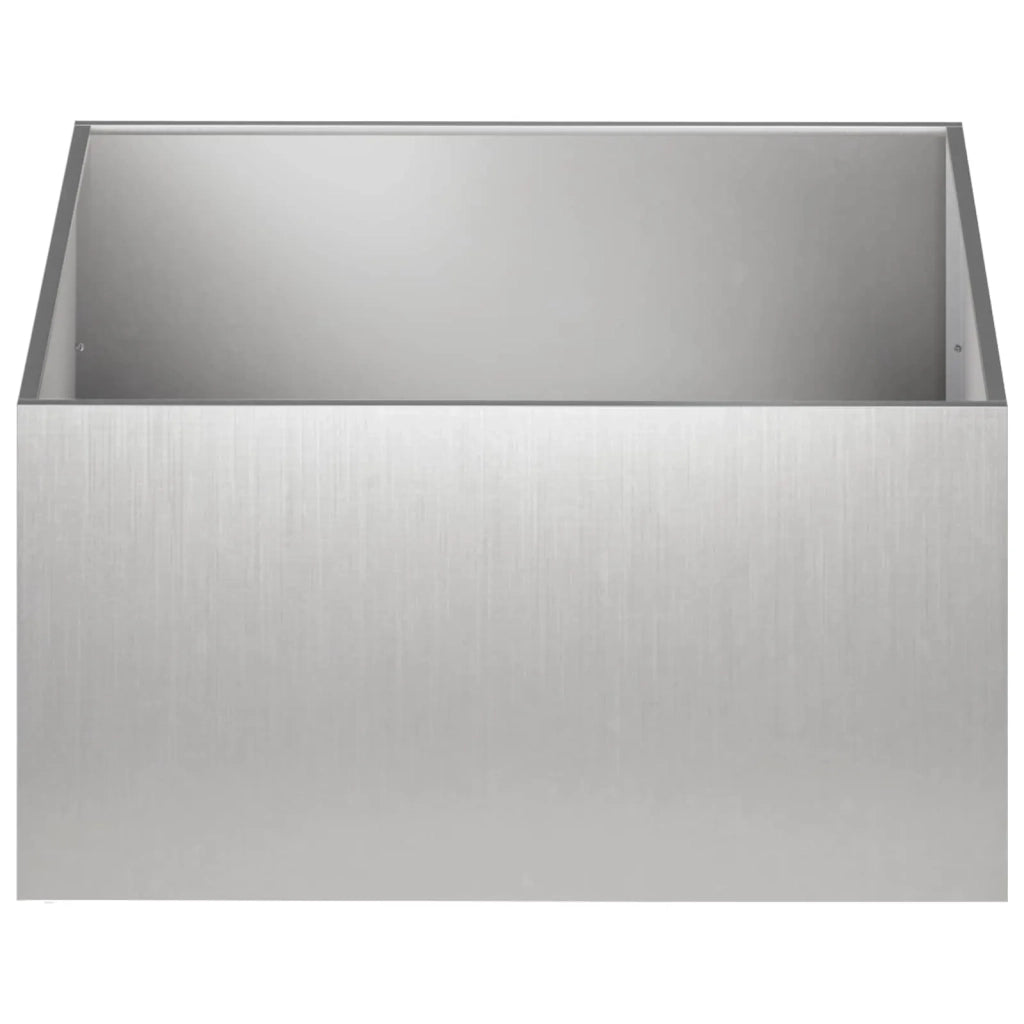 Vaso da giardino Argento 80 x 80 x 40 cm Acciaio Inox 8005114