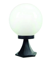 LANTERNA CON SUPPORTO DA APPOGGIO MODELLO SFERA  100w IP44 mm.250x354h. colore nero    SYNTESY