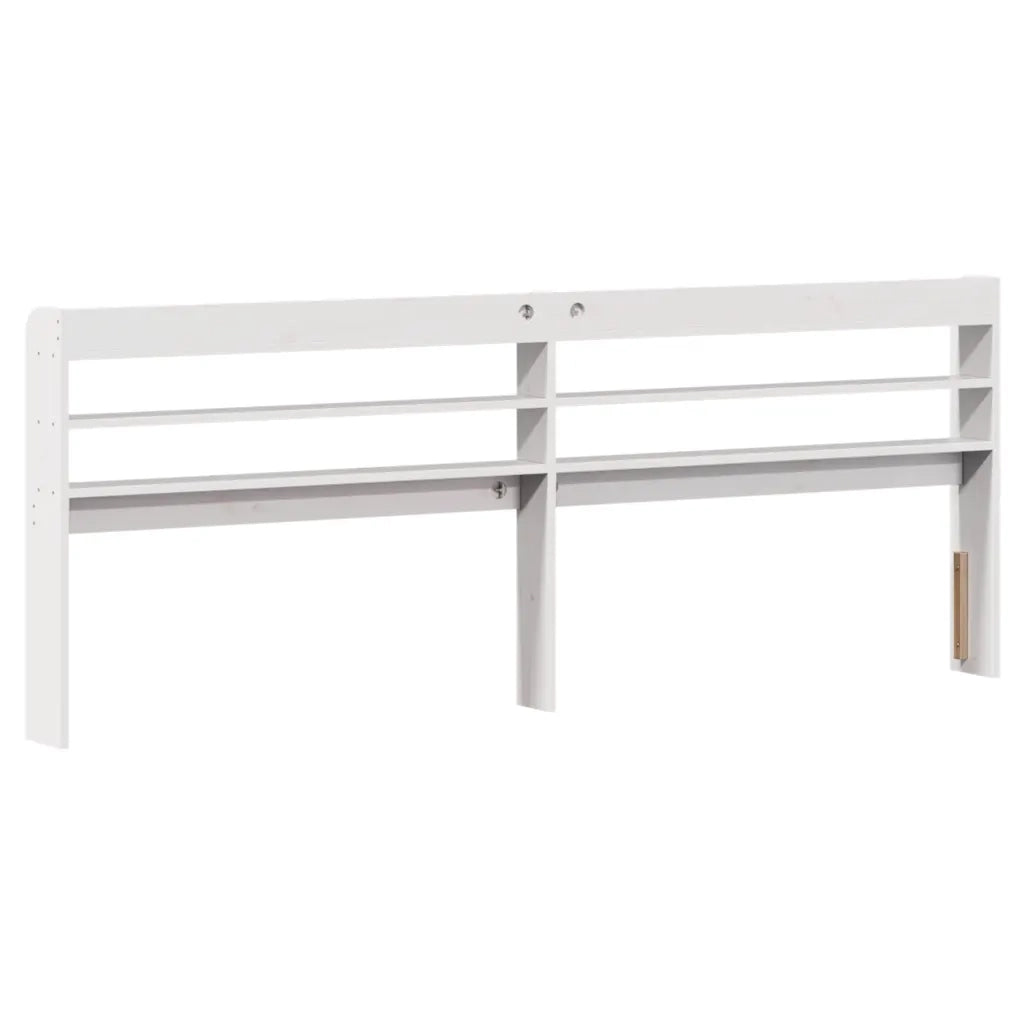 Letto senza Materasso Bianco 180x200 cm Legno Massello di Pino