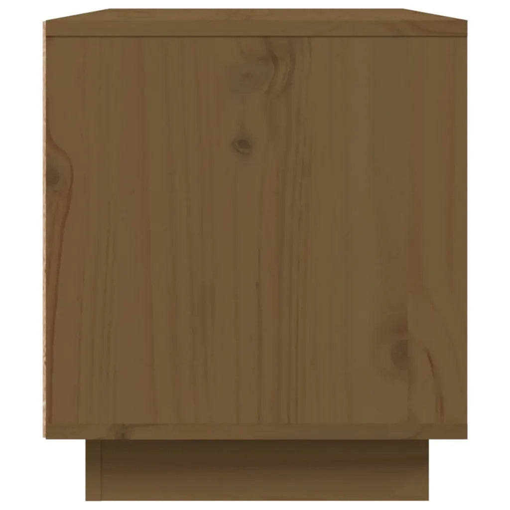 Mobile Porta TV Miele 80x35x40,5 cm in Legno Massello di Pino cod mxl 18253
