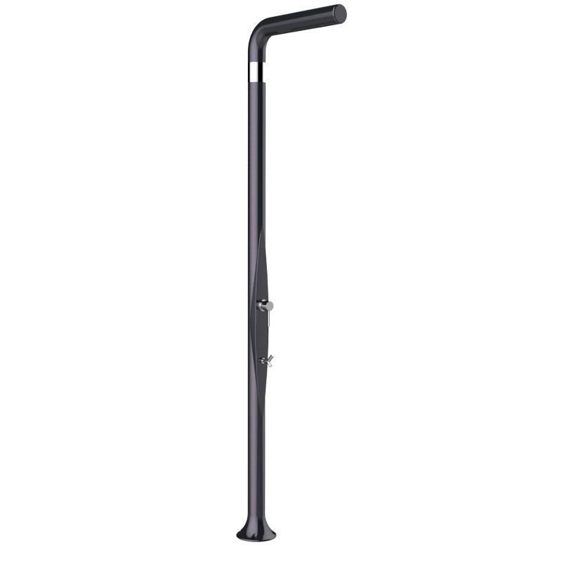 Doccia da giardino e per interno FUNNY YANG TOP LINE in polietilene, con lavapiedi - Doccia Da Giardino E Per Interno Funny Yang Top Line In Polietilene, Con Lavapiedi Colore Perla Nera