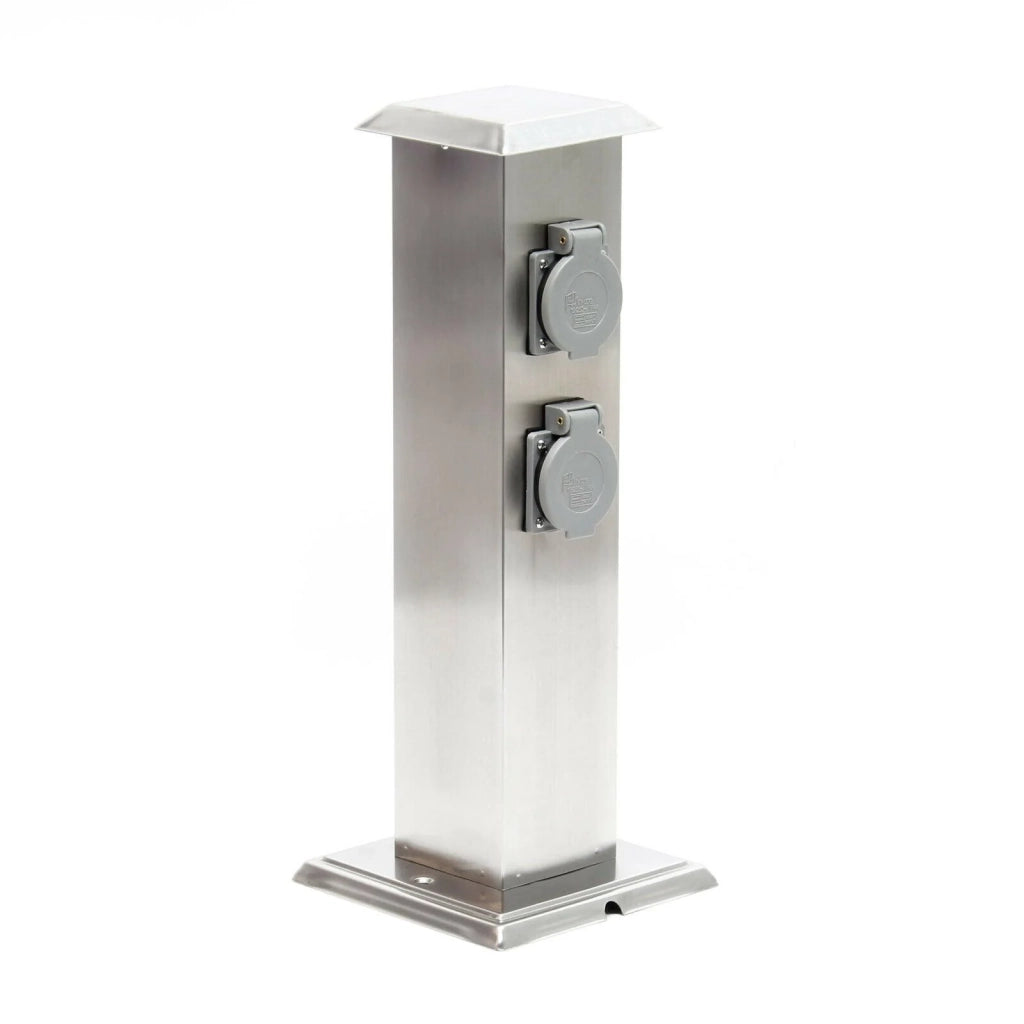 Colonna di alimentazione con 4 prese elettriche esterne acciaio raffinato IP44 16_0002282