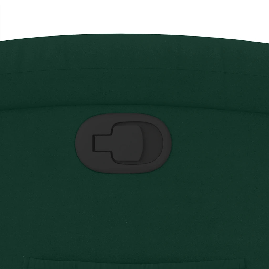 Divano Sedia-Poltrona Reclinabile Verde Scuro in Velluto 488096