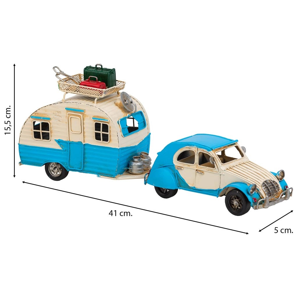 RimorchioCaravanCaravan inMetalloBlu 41x9,5x15,5h