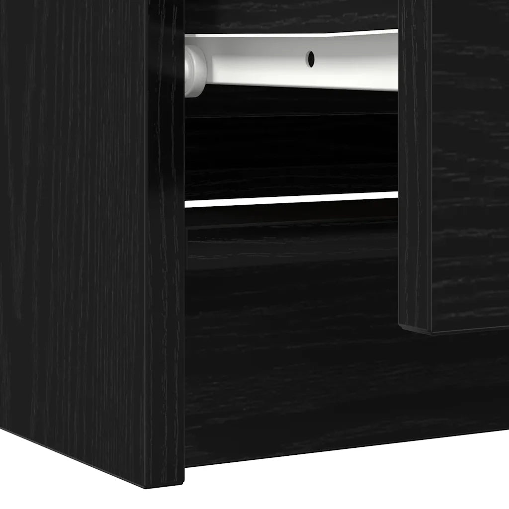 Mobile Porta TV Nero 100x35x54 cm in Legno Multistrato 861806
