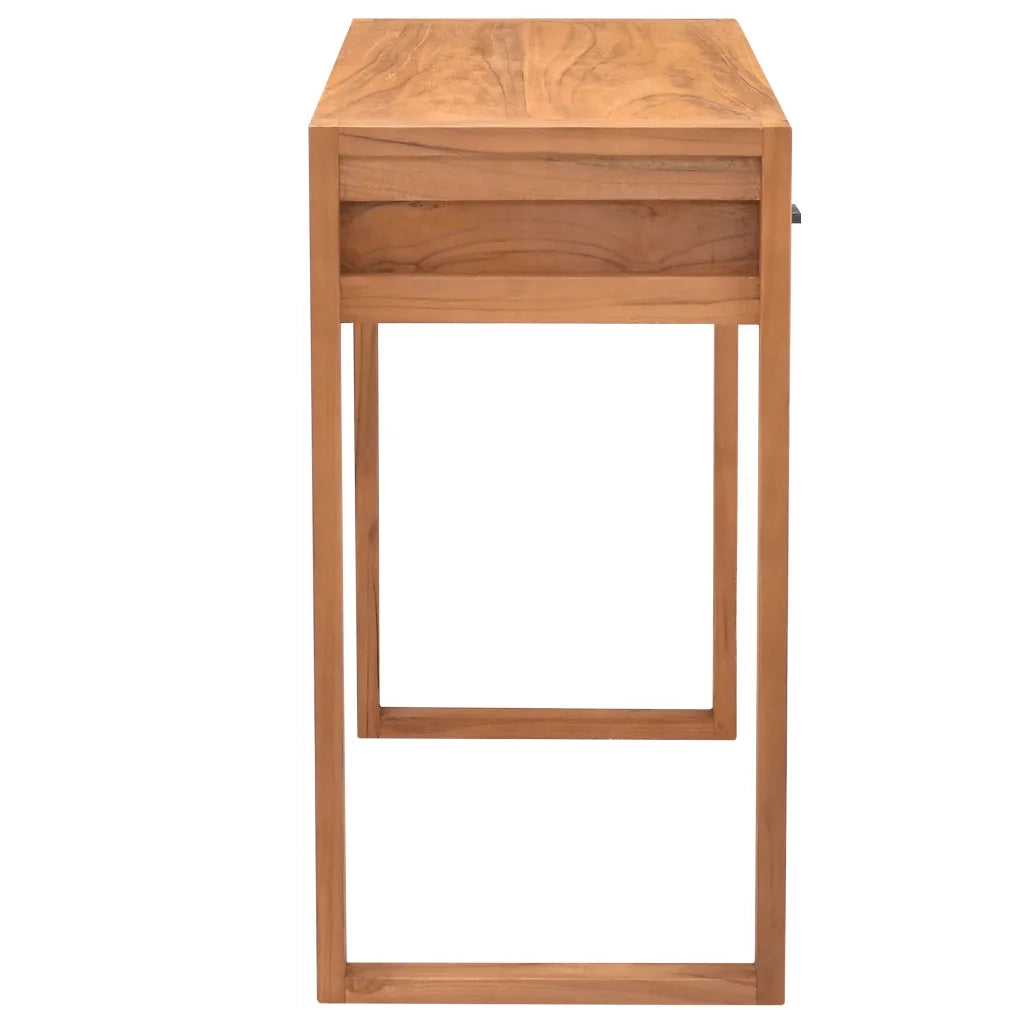 Scrivania con 2 Cassetti 100x40x75 cm Legno di Teak Riciclato cod mxl 71053