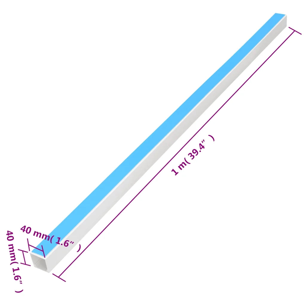 Canalina per Cavi Autoadesiva 40x40 mm 10 m in PVC 155948