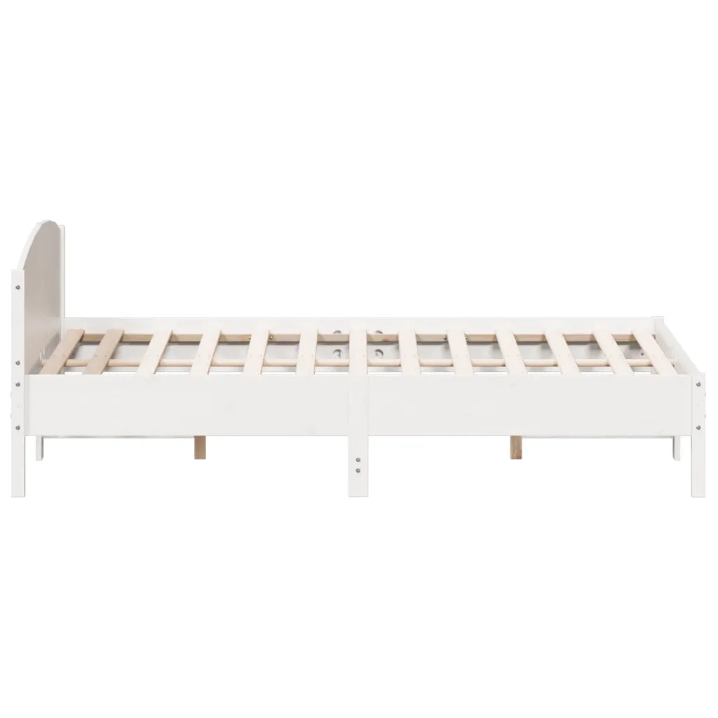 Giroletto senza Materasso Bianco 180x200 cm Legno Massello Pino 3216192