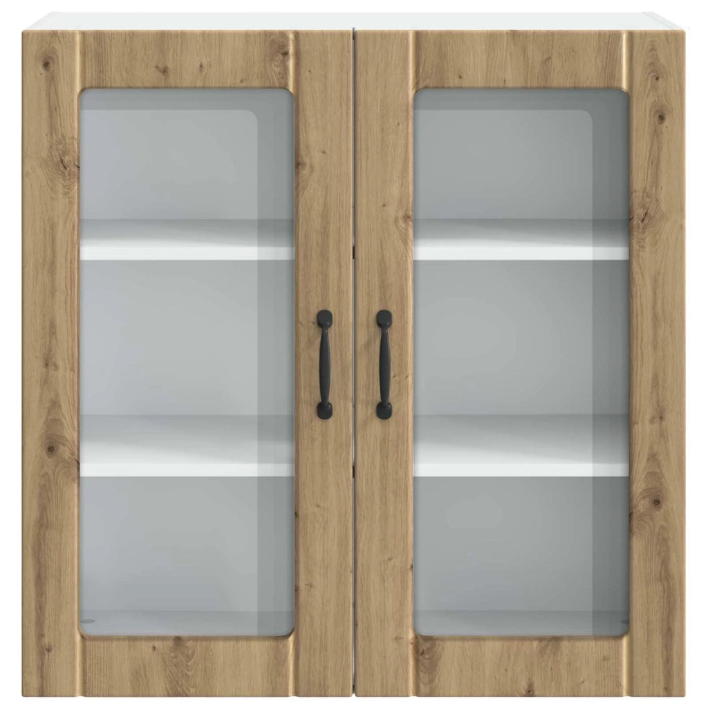 Mobile da cucina rettangolare moderno con pratico spazio contenitivo 80 x 31 x 80 cm realizzato in legno di rovere ingegnerizzato finitura artigianale 02_0054091