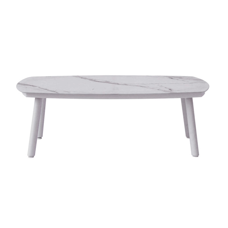 Salotto Cadice Alluminio Bianco Bracciolo Effetto Legno Moia