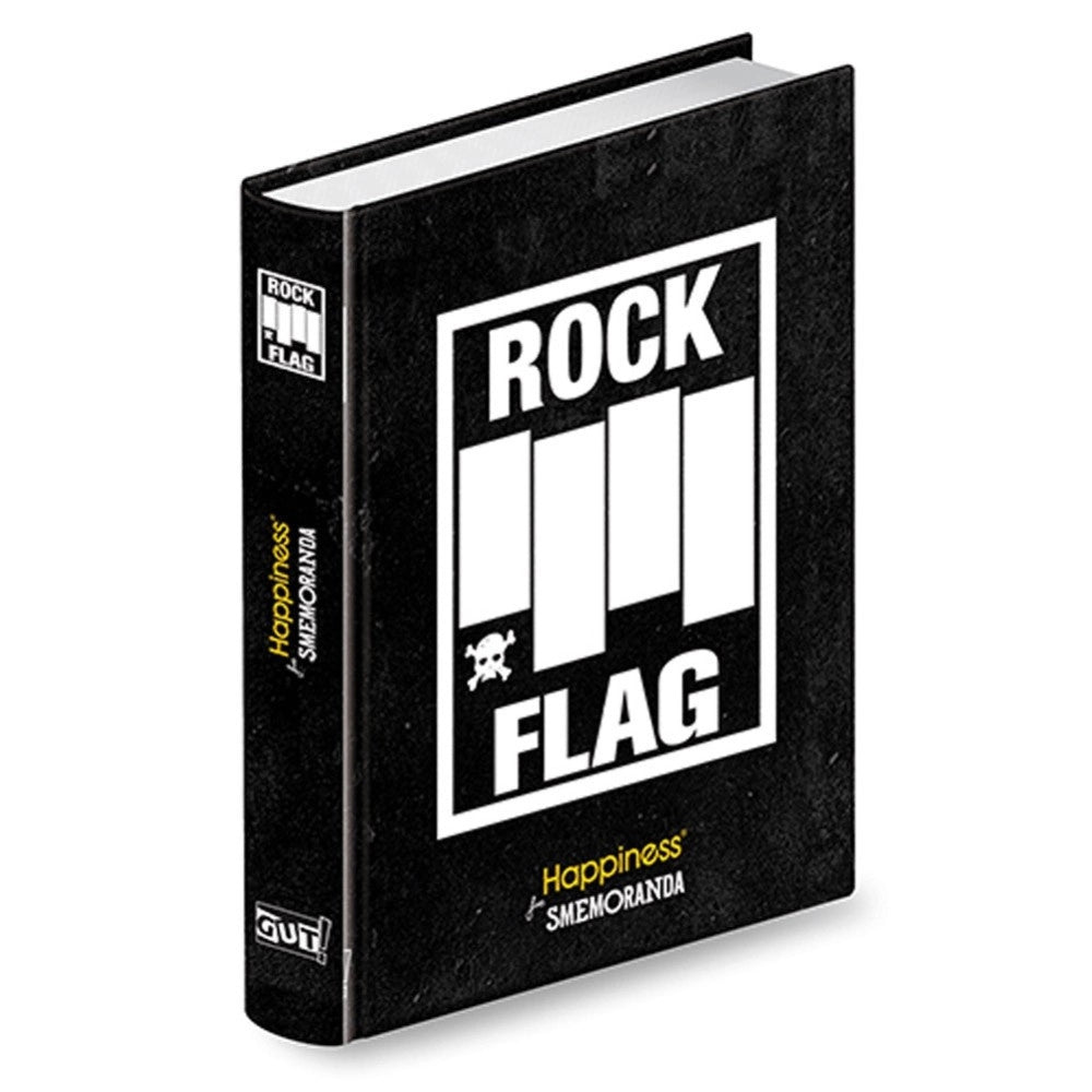 Trade Shop - Diario Smemoranda Happiness Pocket 10 Mesi Nero Rock Flag Scuola Media -